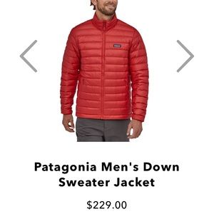 Men’s Patagonia winter puffer jacket
